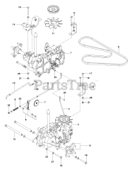 Husqvarna RZ 4622 (967009806) - Husqvarna 46" Zero-Turn Mower (2014-04) HYDRAULIC PUMP - MOTOR