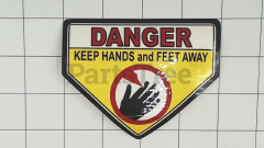 Billy Goat 400424 Warning Decal, Opei - image 1
