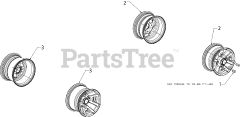 Cub Cadet 39A70087 (39A70087100) - Cub Cadet Utility Vehicle Alloy Rim Replacement Parts