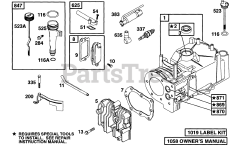 Briggs & Stratton 95902-0122-01 - Briggs & Stratton Vertical Engine Cylinder, Head, Oil Fill