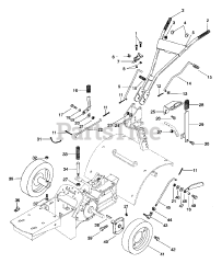 Ariens 901400 (RT 8020) - Ariens 20" Rear Tine Tiller, 8hp Kohler (SN: 000101 & Above)