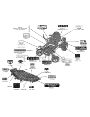 Cub Cadet M54-KW (53AI8CT4050) - Cub Cadet 54" Tank Zero-Turn Mower, 25hp Kawasaki Decal Map