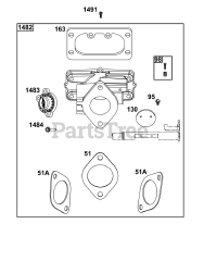 Briggs & Stratton 49E877-0019-B5 - Briggs & Stratton Vertical Engine Throttle Body Group