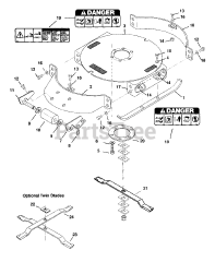 Gravely 885300 - Gravely 30" Deck Welded Pro Series (SN: 000101 & Above)