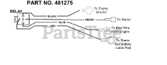 Scag SW32-13KA - Scag 32" Walk-Behind Mower, 13hp Kawasaki (SN: 6100001 - 6109999) Wire Harness With Relay