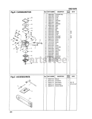RedMax G 621 AVS - RedMax Chainsaw (SN: 200101 - 330137) (2003-01) 028 - CARBURETOR/ACCESSORIES