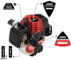 Shindaiwa LE 262 - Shindaiwa Lawn Edger (SN: T95215001001 - T95215999999)