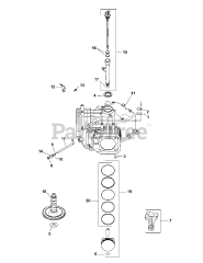 Cub Cadet RZT-42 (17YF2ACS010) - Cub Cadet 42" RZT Zero-Turn Mower, Kohler (2012) Kohler SV715-3027 Crankcase