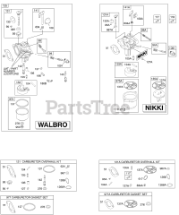 Briggs & Stratton 216802-0108-E1 - Briggs & Stratton Vertical Engine Carburetor, Kit - Carburetor Overhaul