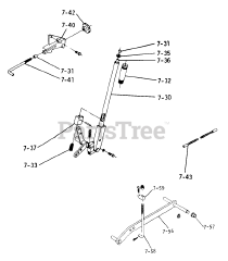 Toro 1-0145 (B-80) - Toro Lawn Tractor (1974) 7.030 Lift Linkage (plate 7.2)