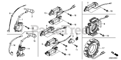 Honda GX160 UT2 QWX2/A (GCBPT) - Honda Engine, Made in Thailand (SN: GCBPT-4000001 - GCBPT-9999999) IGNITION COIL