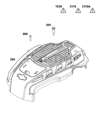 Briggs & Stratton 123P02-0056-H1 - Briggs & Stratton Vertical Engine Blower Housing Group