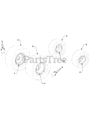 Cub Cadet 5252 (54AE52D-710) - Cub Cadet Compact Tractor Wheels