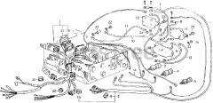 Honda ES3500 K1 A (ES3500) - Honda Generator, Made in Japan (SN: ES3500-1100014 - ES3500-1129443) ES3500 WIRE HARNESS + RECEPTACLE K1-K2