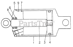 Cub Cadet 1712 (145-782-100) - Cub Cadet Garden Tractor Hydraulic Cylinder-Cessna