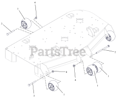 Ariens 991296 - Ariens Apex 48" Zero-Turn Mower, Kawasaki FR (SN: 100000 - 119999) Anti-Scalp Wheels and Baffles - 48"
