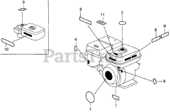 Honda GX270 HA (GCAB) - Honda Engine, Made in Japan (SN: GCAB-1000001 - GCAB-1999999) LABELS