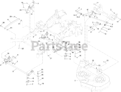 Toro 74926 (6000) - Toro 60" Z Master Zero-Turn Mower, Side-Discharge Deck (SN: 403005770 - 404319999) Deck Lift Assembly