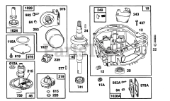 Briggs & Stratton 104777-0102-01 - Briggs & Stratton Vertical Engine Sump Base Grp,Oil Pump Parts