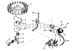 Toro 57017 - Toro 25" Lawn Tractor (SN: 003000001 - 003999999) (1973) Magneto (recoil) 610689a