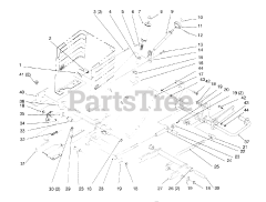 Toro 72062 (264-6) - Toro Yard Tractor (SN: 059000001 - 059000227) (1995) Lift Lever And Height Of Cut