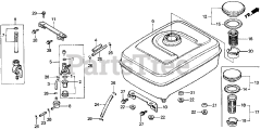 Honda FR500 A (FR500) - Honda Tiller, Made in Japan (SN: FR500-1000001 - FR500-9999999) FUEL TANK