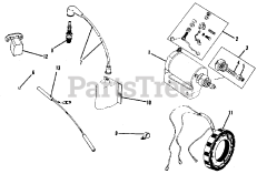 AGCO 312 (1600046) - AGCO Lawn Tractor, 12hp Engine Electrical Group - Breakless Ignition (1505I26)