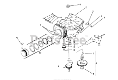 Toro 72062 (264-6) - Toro Yard Tractor (SN: 059000001 - 059000227) (1995) Crankcase (kohler Engine Cv14s-Ps1472)