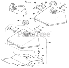 Kohler CH5-1510 - Kohler Command PRO Engine, Basic Version, 5hp Fuel System - Tank (TP-2356-A) Rev 10/26/2006