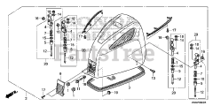Honda BF250 A XXCA (BBJJ) - Honda Marine Engine, Made in Japan (SN: BBJJ-8000001 - BBJJ-9999999) ENGINE COVER
