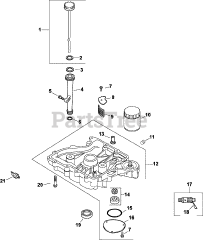 Kohler CV14-14106 - Kohler Command PRO Engine, Basic Version, 14hp Oil Pan/Lubrication 3-27-69