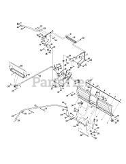 Cub Cadet 19B40022 (19B40022100) - Cub Cadet 46" Snow Blade General Assembly