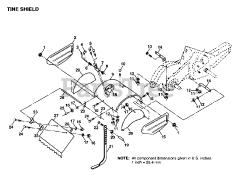 Electrolux/AYP 8932 - Electrolux/AYP Tiller TINE SHIELD