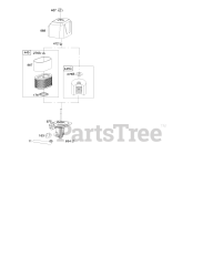 Briggs & Stratton 13H132-5110-H8 - Briggs & Stratton Horizontal Engine