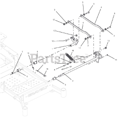 Gravely 991121 (Pro-Turn 160) - Gravely Pro-Turn 60" Zero-Turn Mower (SN: 050000 & Above) Mechanical Deck Lift - Left Hand