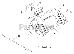 Poulan Pro PR 18530 ES (961980049-02) - Poulan Pro Snow Thrower (2012-07) HANDLE CONTROLS
