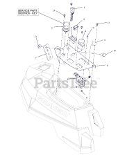 Gravely 991160 (ZT HD 44) - Gravely 44" Zero-Turn Mower, Kawasaki FR (SN: 025000 - 034999) Control Panel - Kawasaki