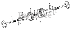 Cub Cadet 1604 (143-580-100) - Cub Cadet Garden Tractor Rear Axle Carrier-582-SN 719999 &amp; Below