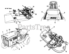 Simplicity 5216 H (1691057) - Simplicity Lawn Tractor, 16hp