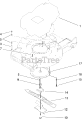 Toro 22166 - Toro 21" Heavy-Duty Recycler Walk-Behind Mower (SN: 240000001 - 240999999) (2004)