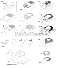 Briggs & Stratton 123K02-0447-E1 - Briggs & Stratton Vertical Engine Blower Housing/Shrouds