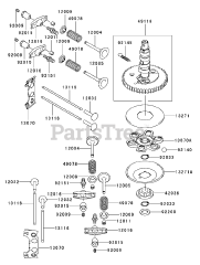 Toro 74801 (18-52 ZX) - Toro 52" TimeCutter Zero-Turn Mower (SN: 230000001 - 230999999) (2003) Valve / Camshaft Assembly Kawasaki FH531V-CS07