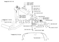 Husqvarna 245 - Husqvarna String Trimmer (2002-08) 245RX Throttle / Handle