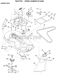 Electrolux/AYP AY 1236 E - Electrolux/AYP Lawn Tractor MOWER DECK