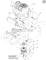 Ferris SRS Z1 (5901944) - Ferris SRS Z1 Series 48" Stand-On Mower, 22hp Kawasaki, Rear-Discharge Engine &amp; PTO Group