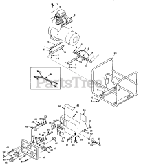 Homelite HG 2100 (UT-03636) - Homelite Generator Control Box &amp; Frame
