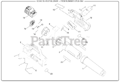 Echo CPLB-58V (107188001) - Echo Handheld Blower, 58V Battery, Revision 12 (2023-02)