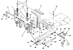 Exmark EXS-20KC - Exmark Explorer Zero-Turn Mower, 20hp Kohler (SN: 090000 - 101999) (1994) Lever Steering Controls