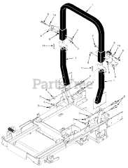 Scag STT61V-27CH - Scag Turf Tiger 61" Zero-Turn Mower, 27hp Kohler (SN: G4800001 - G4899999) STT Roll-Over Protection System