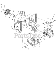 Ariens 921039 - Ariens Platinum 28" SHO Track Snow Blower, Ariens AX 369cc engine (SN: 000101 & Above)